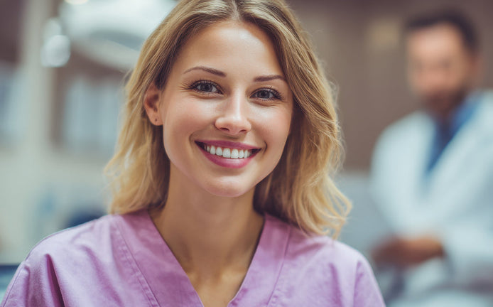 Femme souriante, heureuse de contribuer à limiter l'impact négatif sur l'environnement